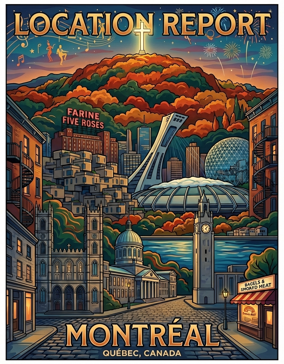 Sample Montreal location report cover