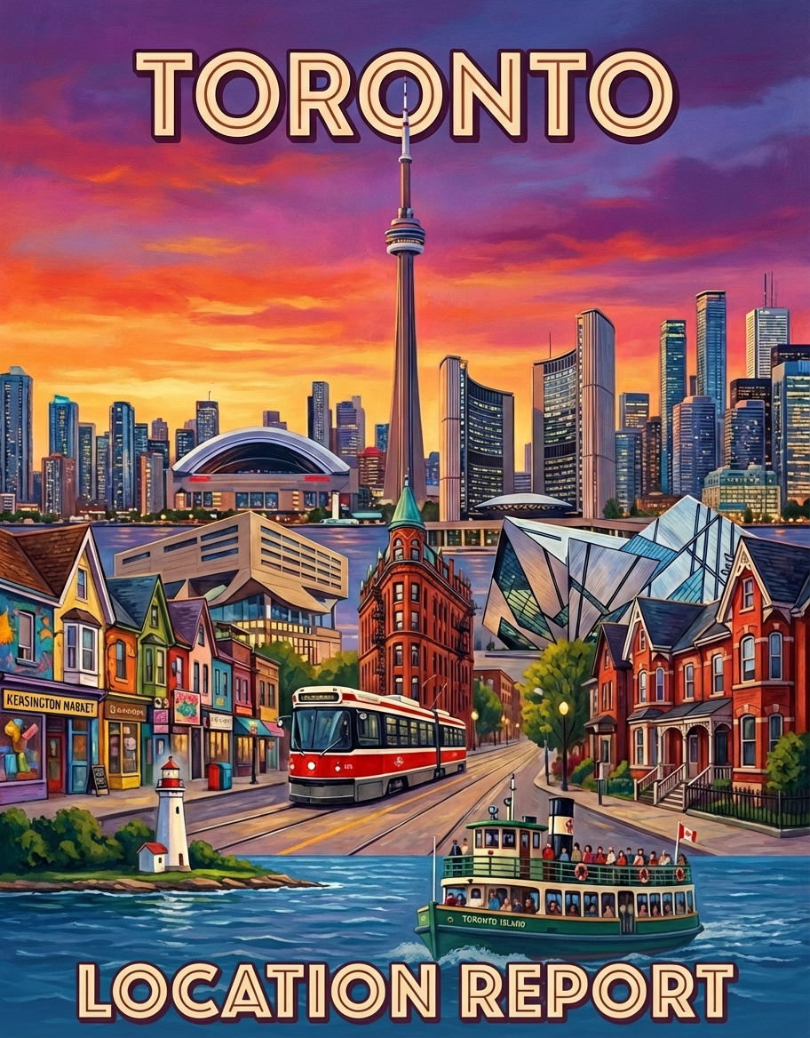 Sample Toronto location report cover